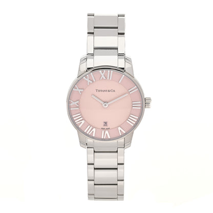 Tiffany Stainless Steel 29mm Atlas 2-Hand Quartz Watch Pink 1 of 5