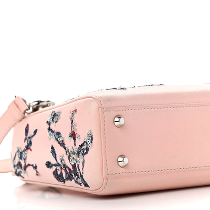 Christian Dior Sequin Embroidered Mini Lady Dior Pink 7 of 12
