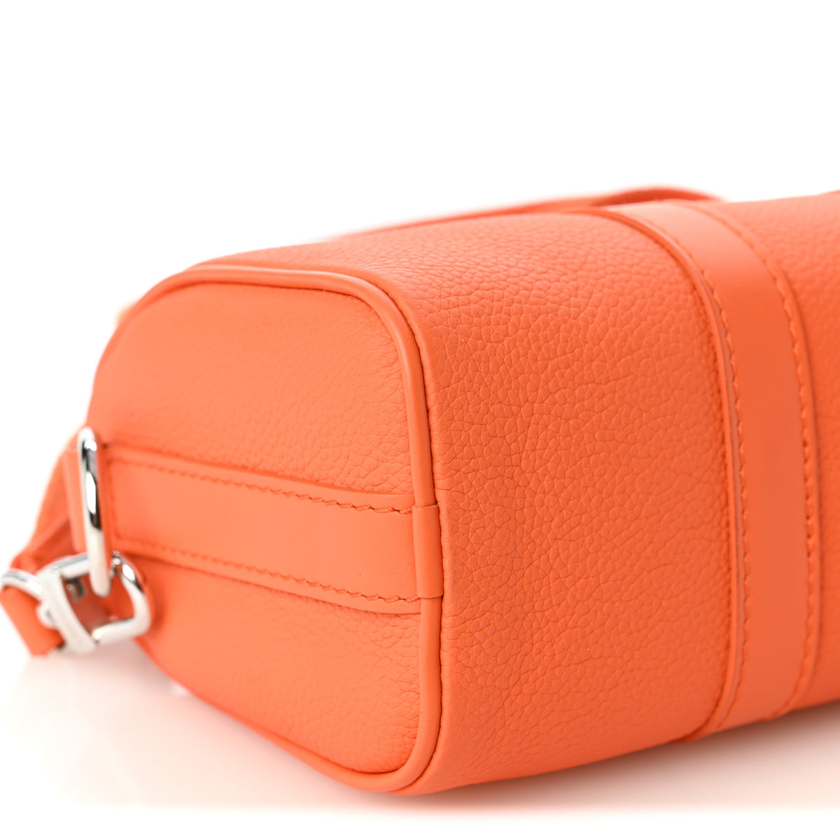 Louis Vuitton Grained Calfskin Aerogram Keepall XS Orange 8 of 9