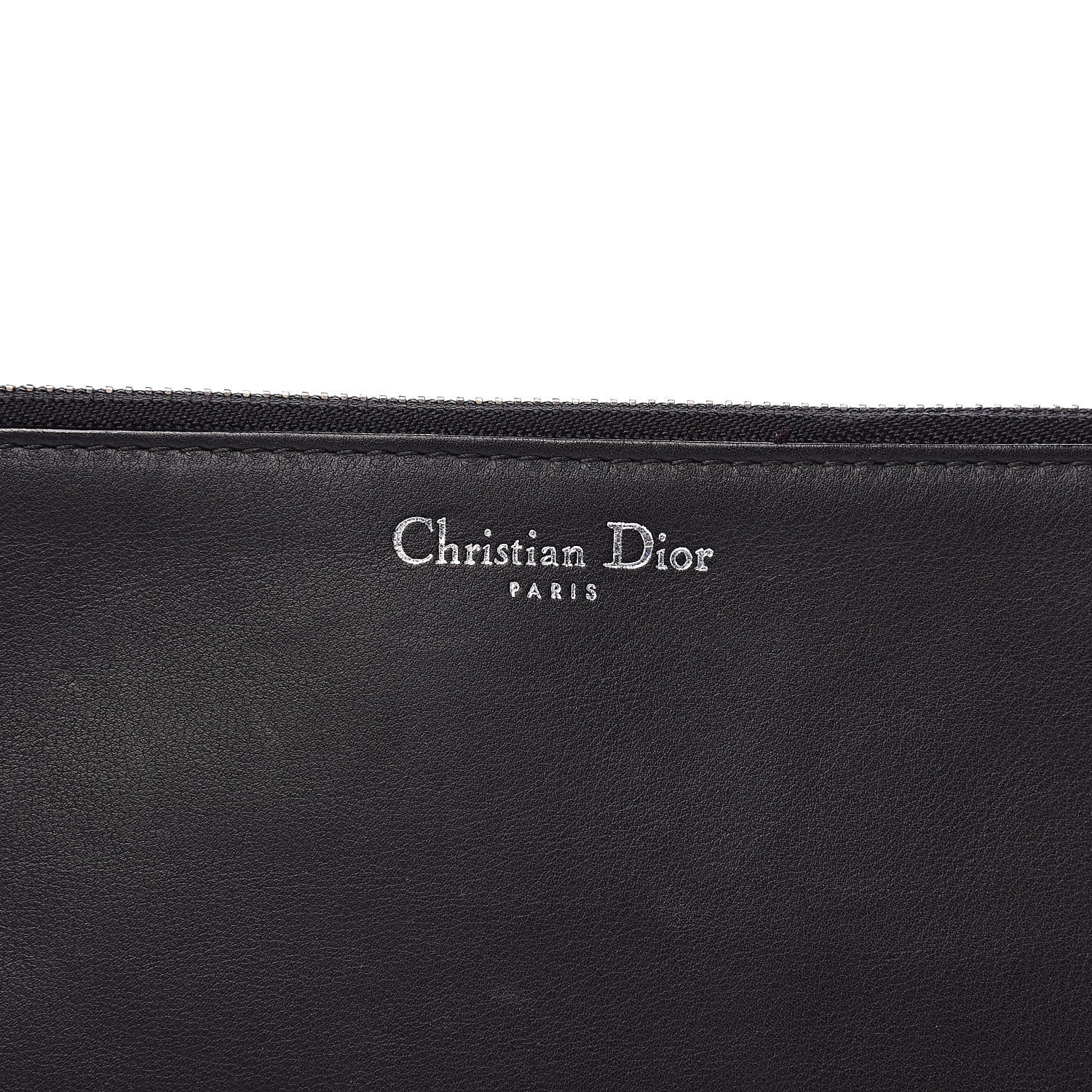 Christian Dior Calfskin Diorissimo Pouch Black 11 of 11