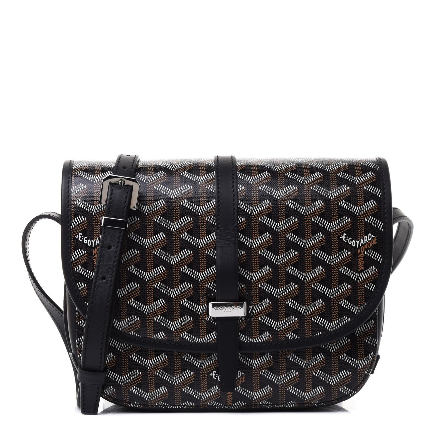 Goyardine Belvedere II PM Messenger Bag Black