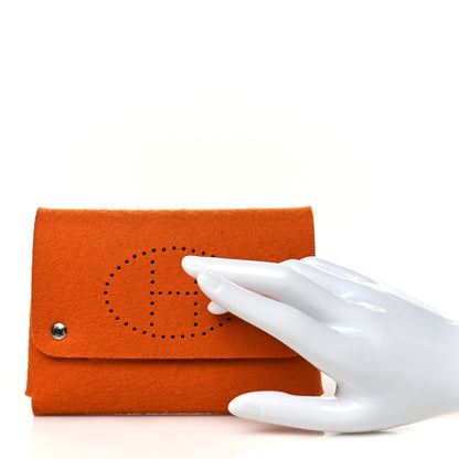 Hermes Felt Mises et Relances Playing Cards Holder Orange 2 of 7