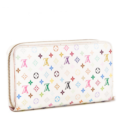 Louis Vuitton Monogram Multicolor Zippy Wallet White Litchi 2 of 9