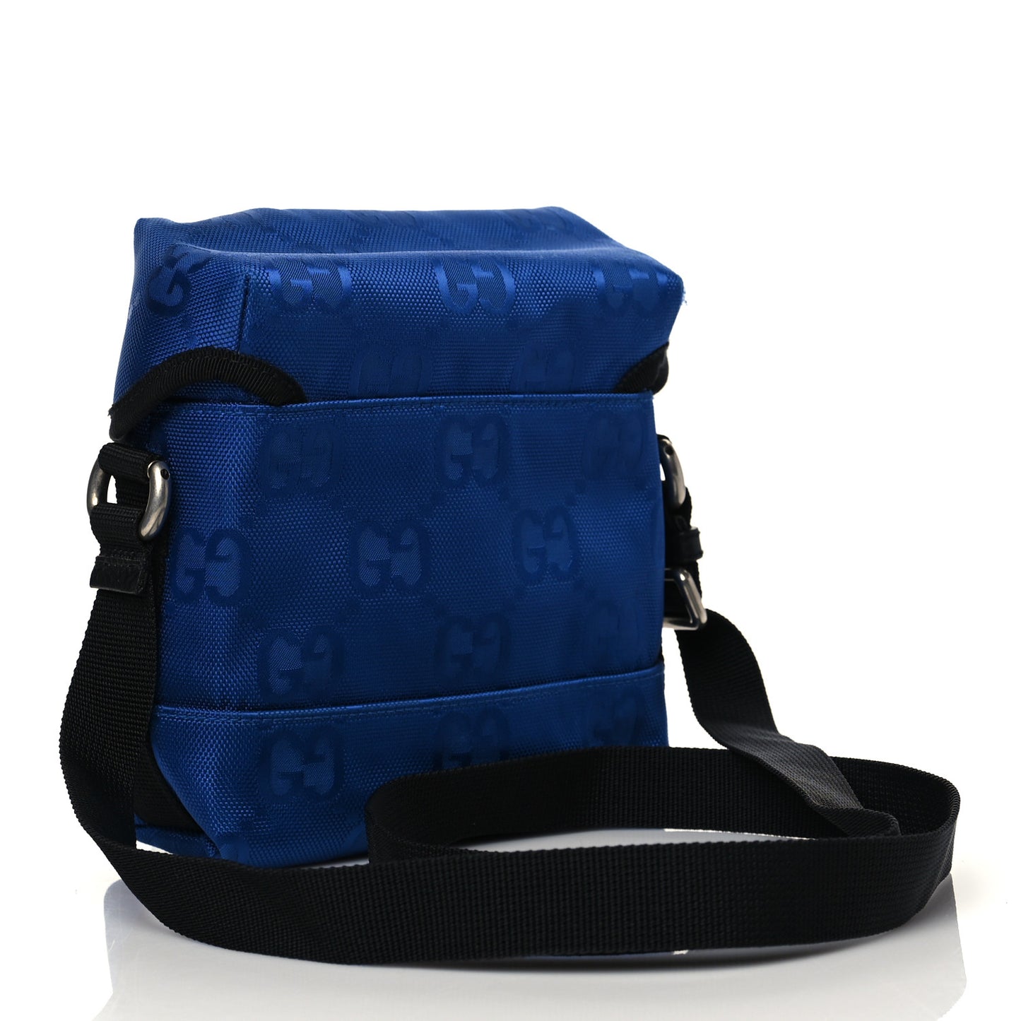 Econyl Nylon Monogram Off The Grid Messenger Bag Orient Blue Black