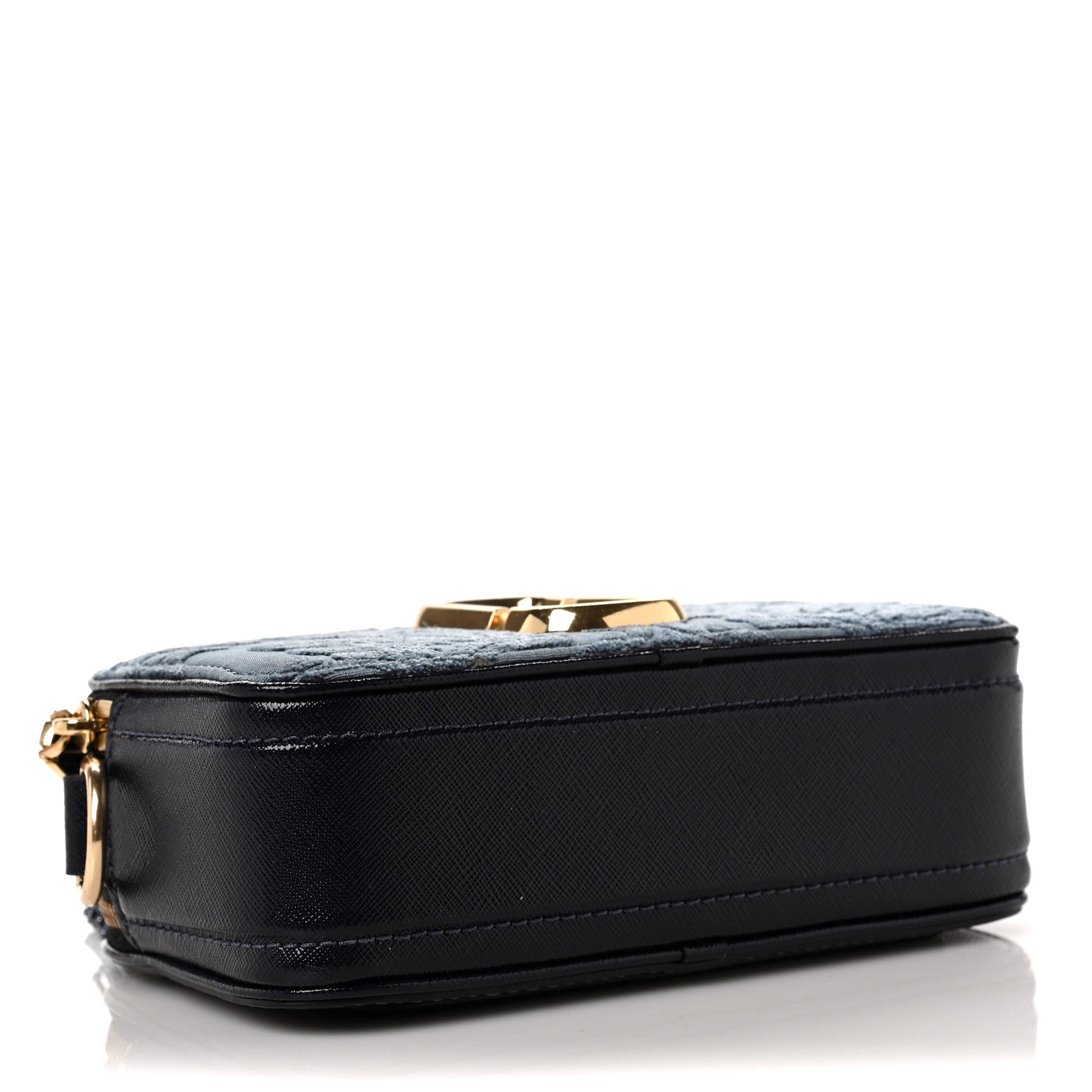 Marc Jacobs Damask Jacquard Small Snapshot Camera Bag Blue 3 of 7