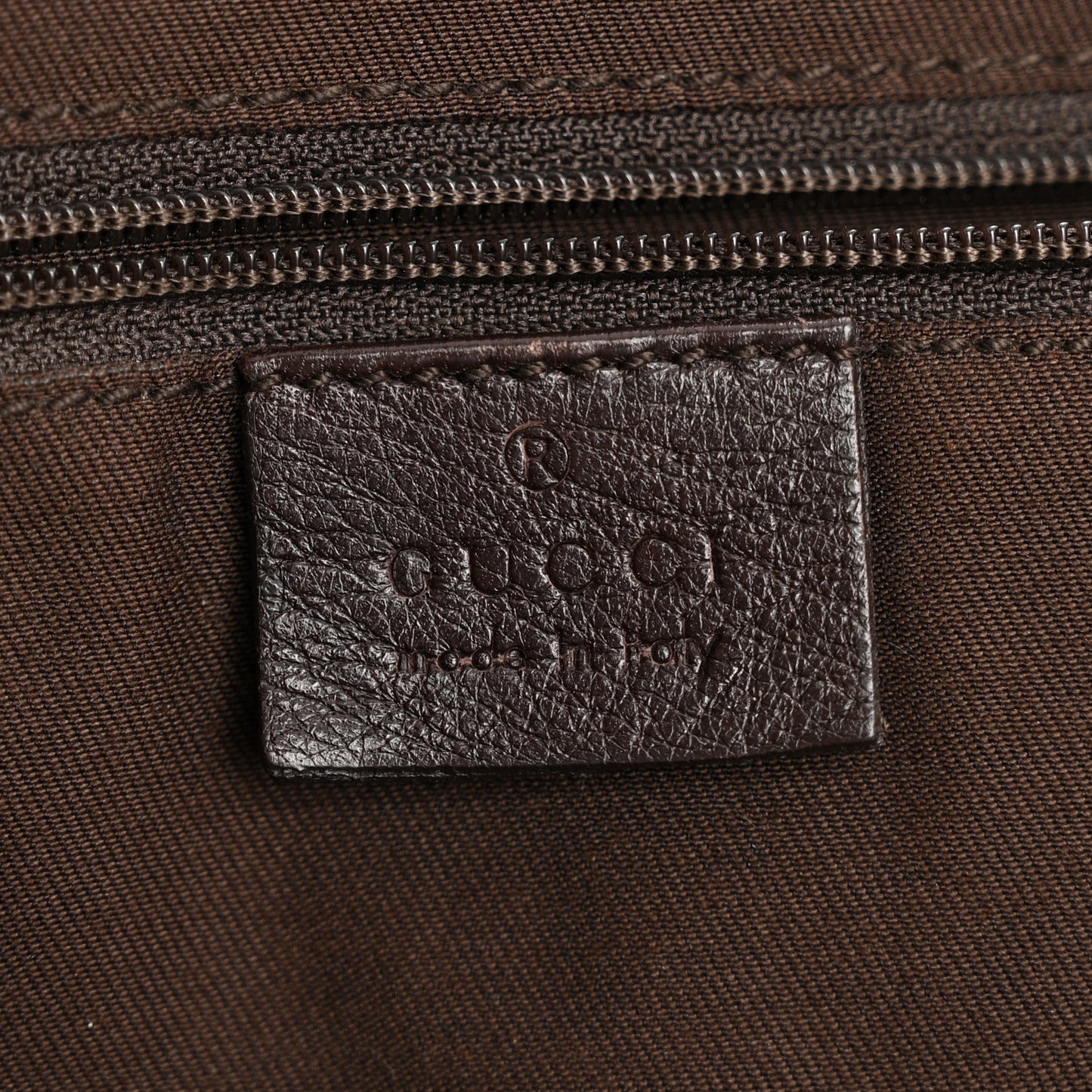 Monogram New Ladies Web Tote Dark Brown