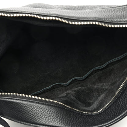 The Row Grained Calfskin Large Slouchy Banana Bag Black 5 of 9