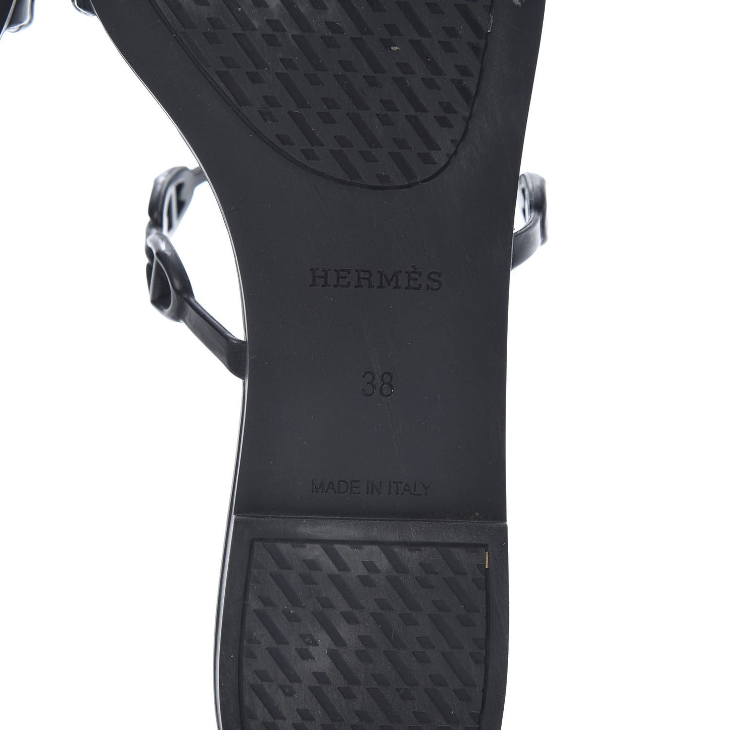 Rubber Chaine d'Ancre Rivage Sandals 38 Black