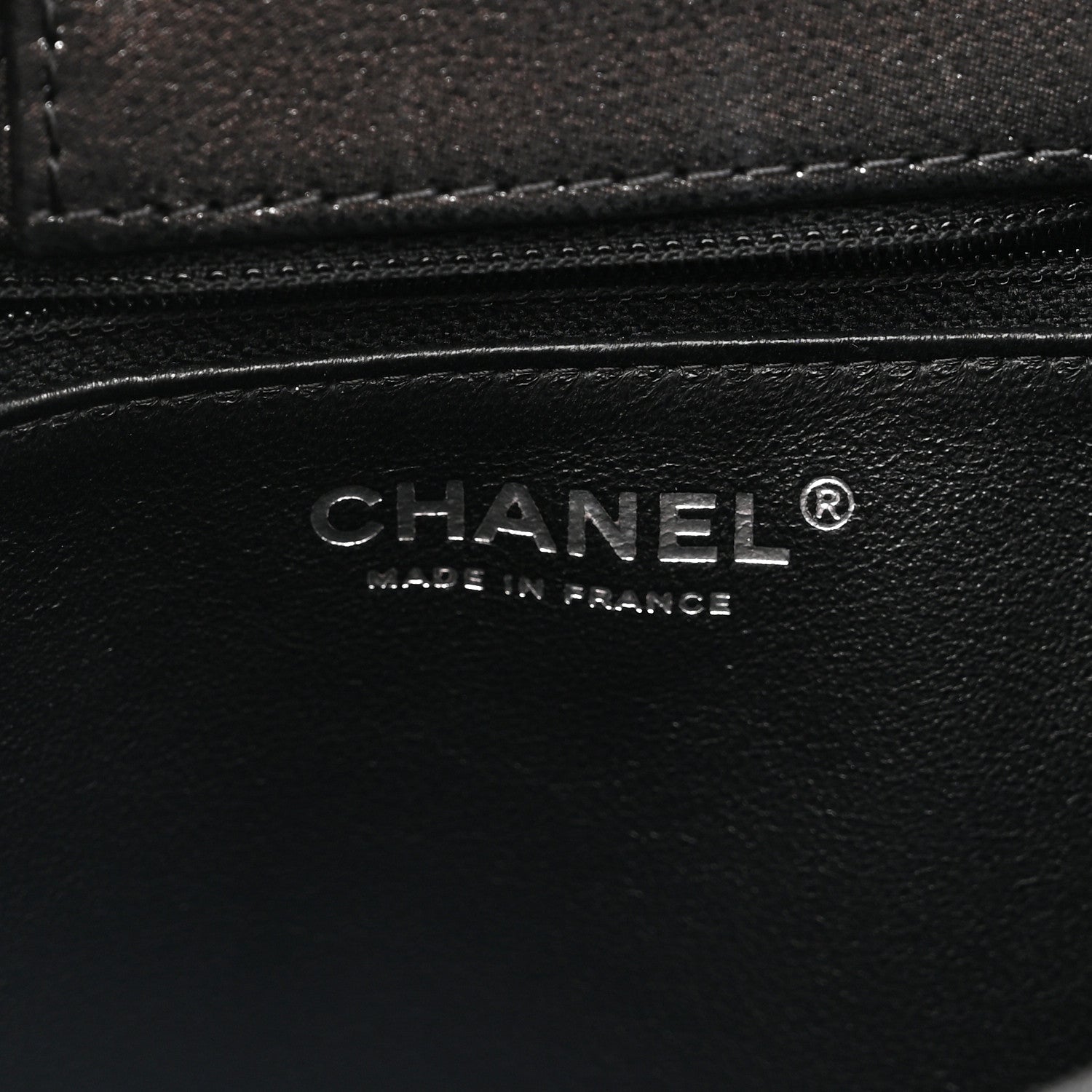 Chanel Iridescent Calfskin CC Large North South Shopping Tote Black 6 of 10