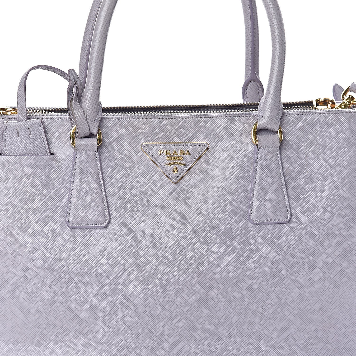 Prada Saffiano Small Galleria Double Zip Tote Glicine 13 of 13