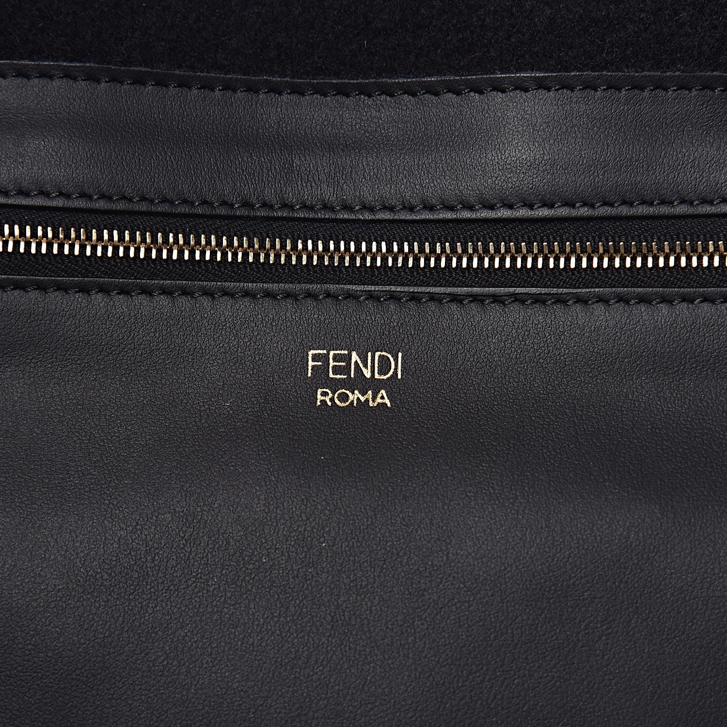 Fendi X FILA Glazed Fabric FF 1974 Mania Large Shopping Tote Bag Mogano Panna White 6 of 10