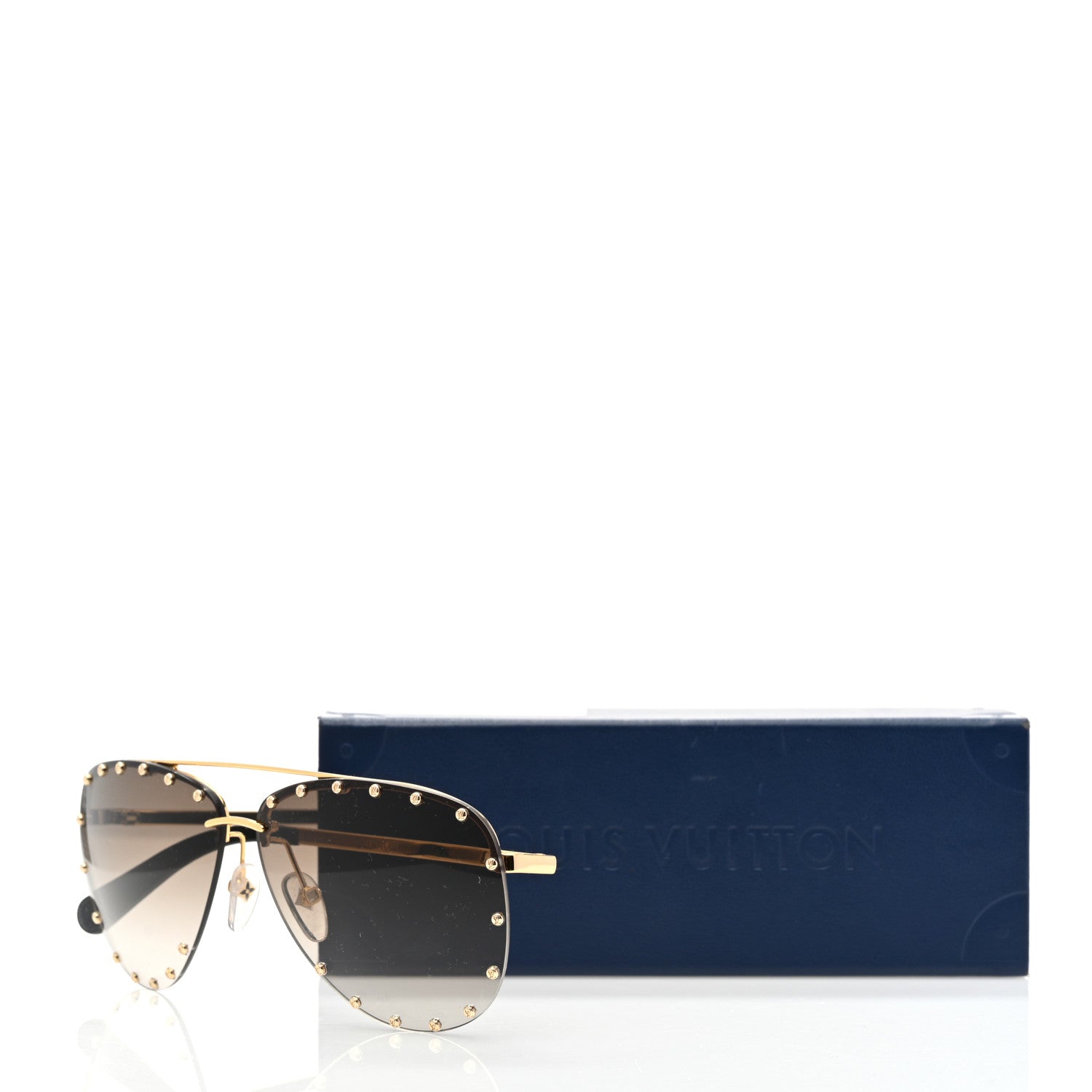 Louis Vuitton The Party Aviator Gradient Sunglasses Z0914U Brown 8 of 8