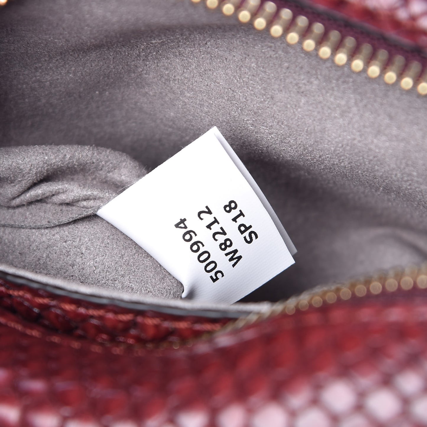 Snakeskin Effect Small Star Patch Shoulder Bag Burgundy