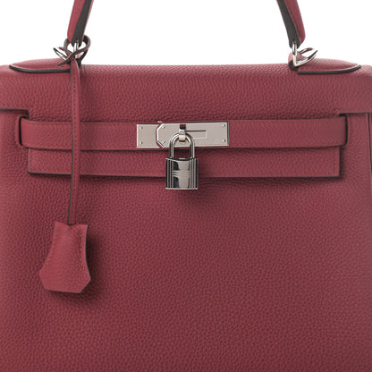 Hermes Togo Kelly Retourne 28 Rouge Grenat 8 of 11