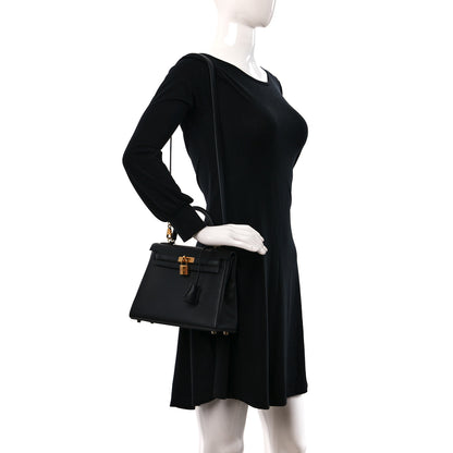 Hermes Togo Kelly Retourne 25 Black 2 of 9