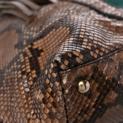 Gucci Python Web Medium Rania Top Handle Bag 8 of 14