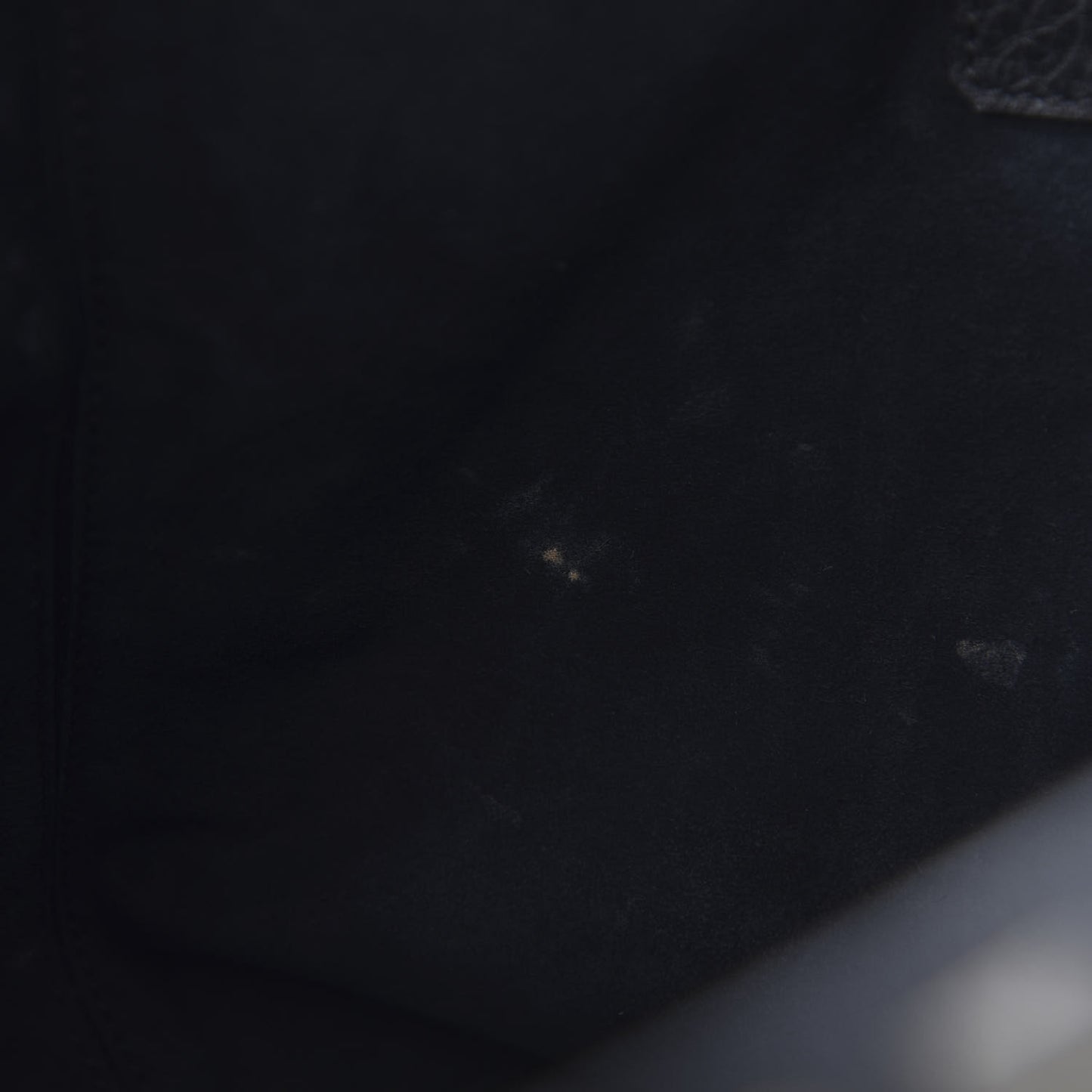 Grained Calfskin Rockstud Shoulder Tote Black