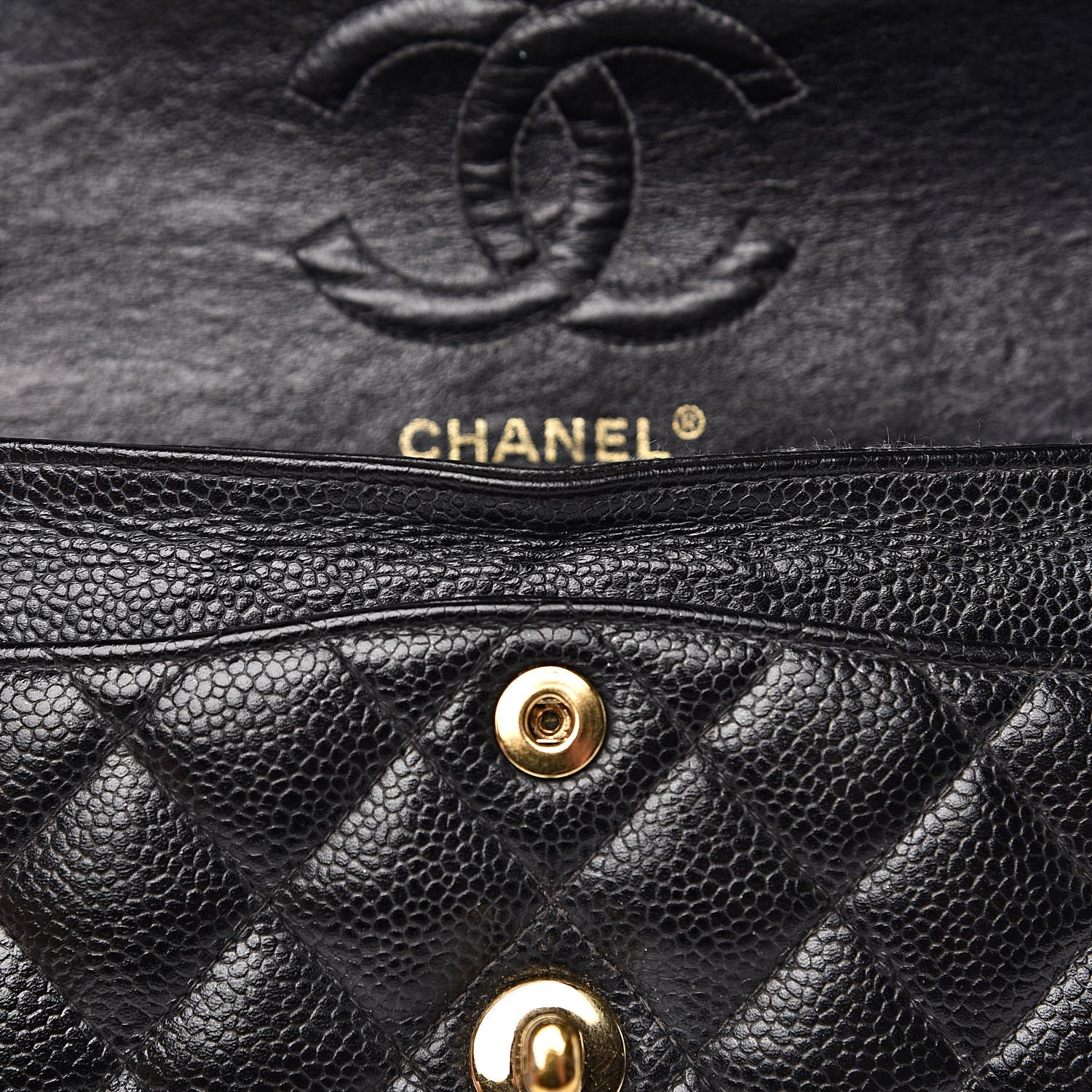 Chanel Caviar Quilted Small Double Flap Black 11 of 18
