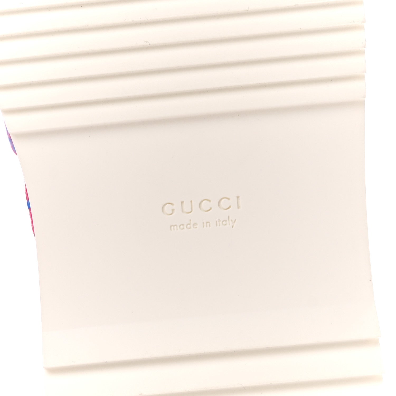 Gucci GG Supreme Joy Monogram Angelina Platform Slide Sandals 37.5 Fuxia Blue 6 of 11