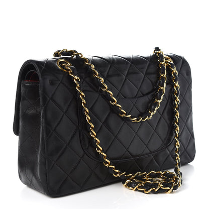 Chanel Lambskin Quilted Medium Double Flap Black 4 of 9