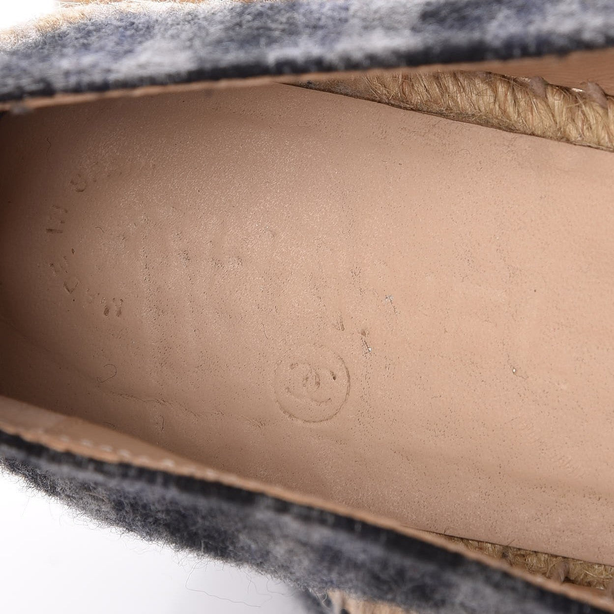 Flannel CC Espadrilles 37 Dark Grey Black