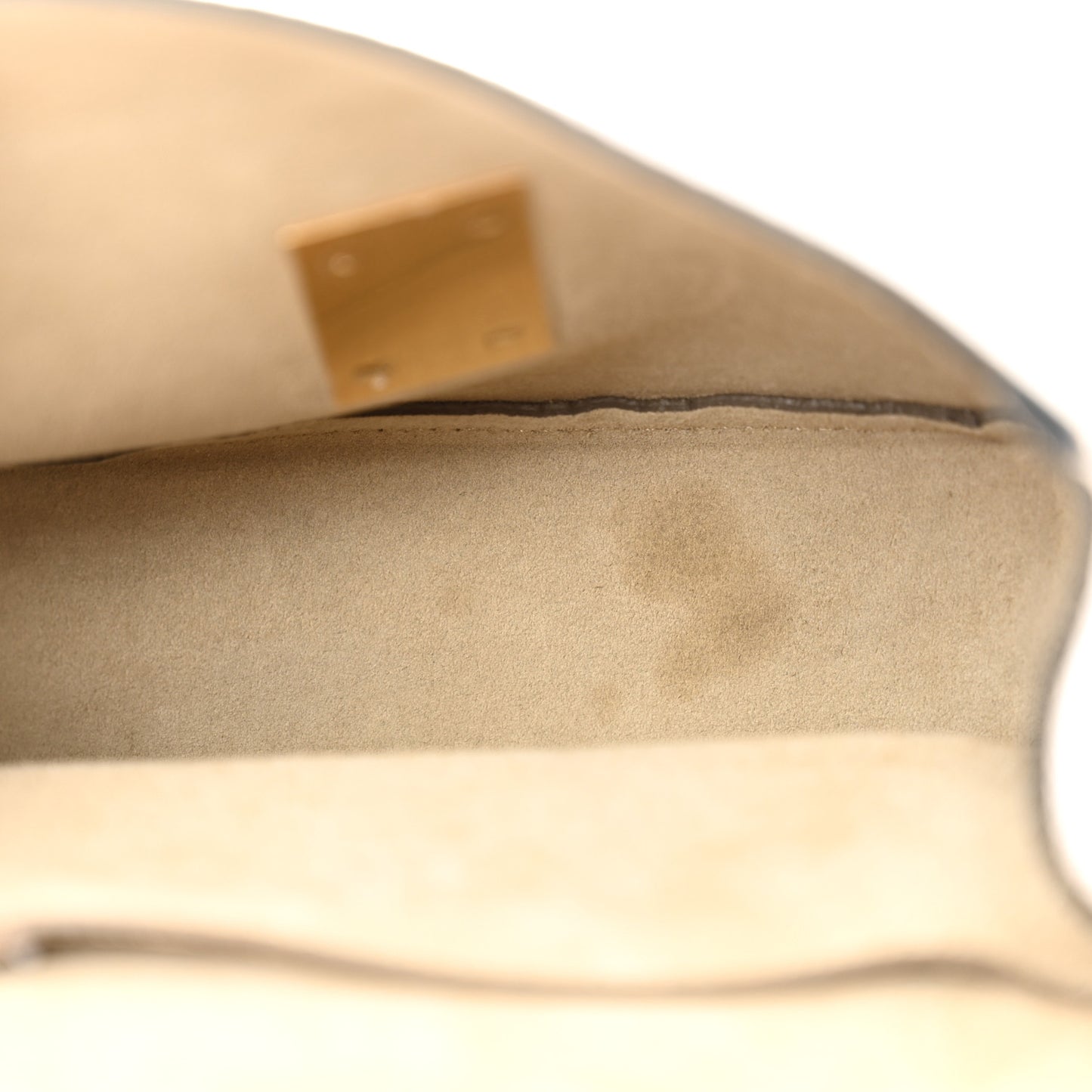 Grained Lambskin Mini Drew Shoulder Bag Motty Grey