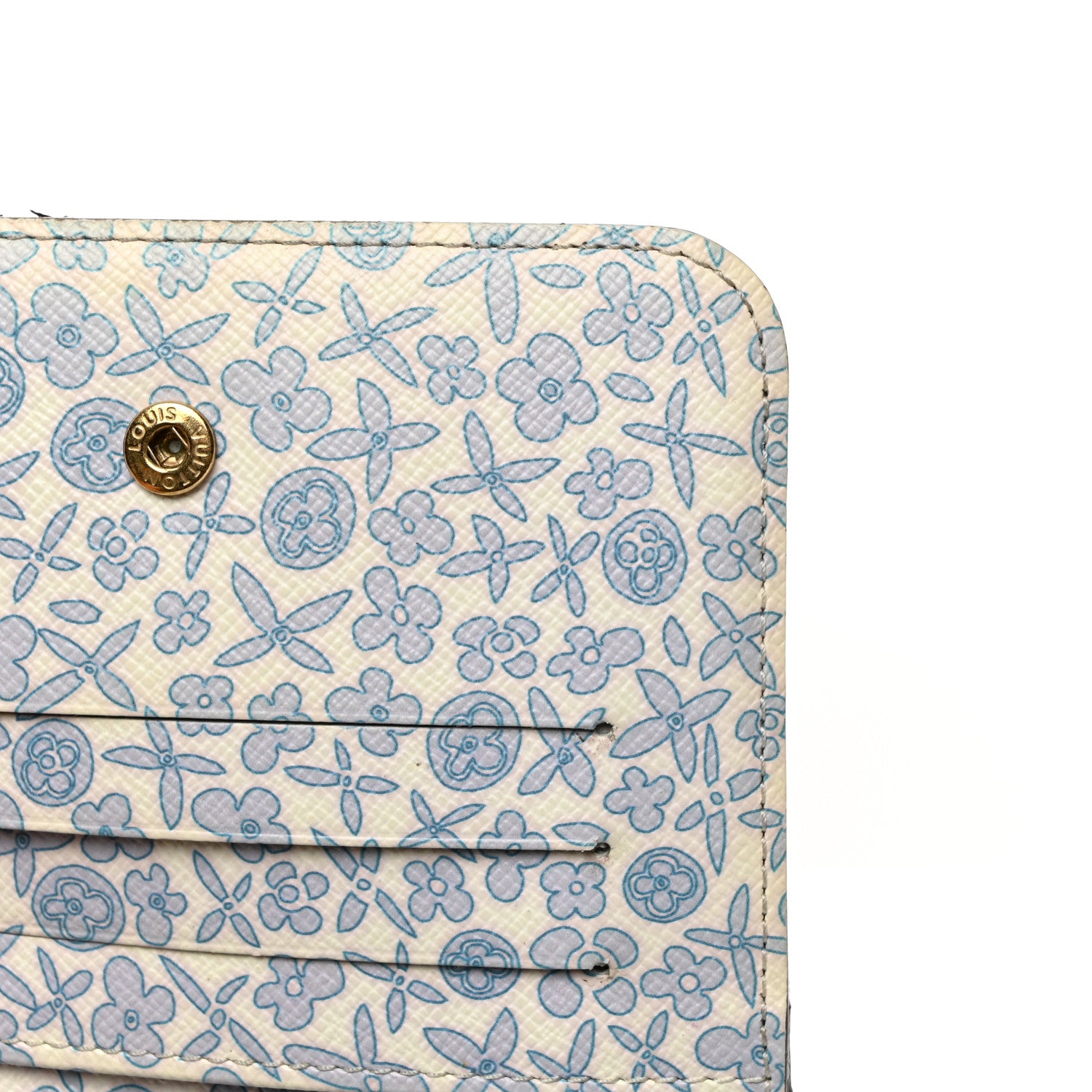 Louis Vuitton Monogram Fleuri Insolite PM Wallet Violet 8 of 9