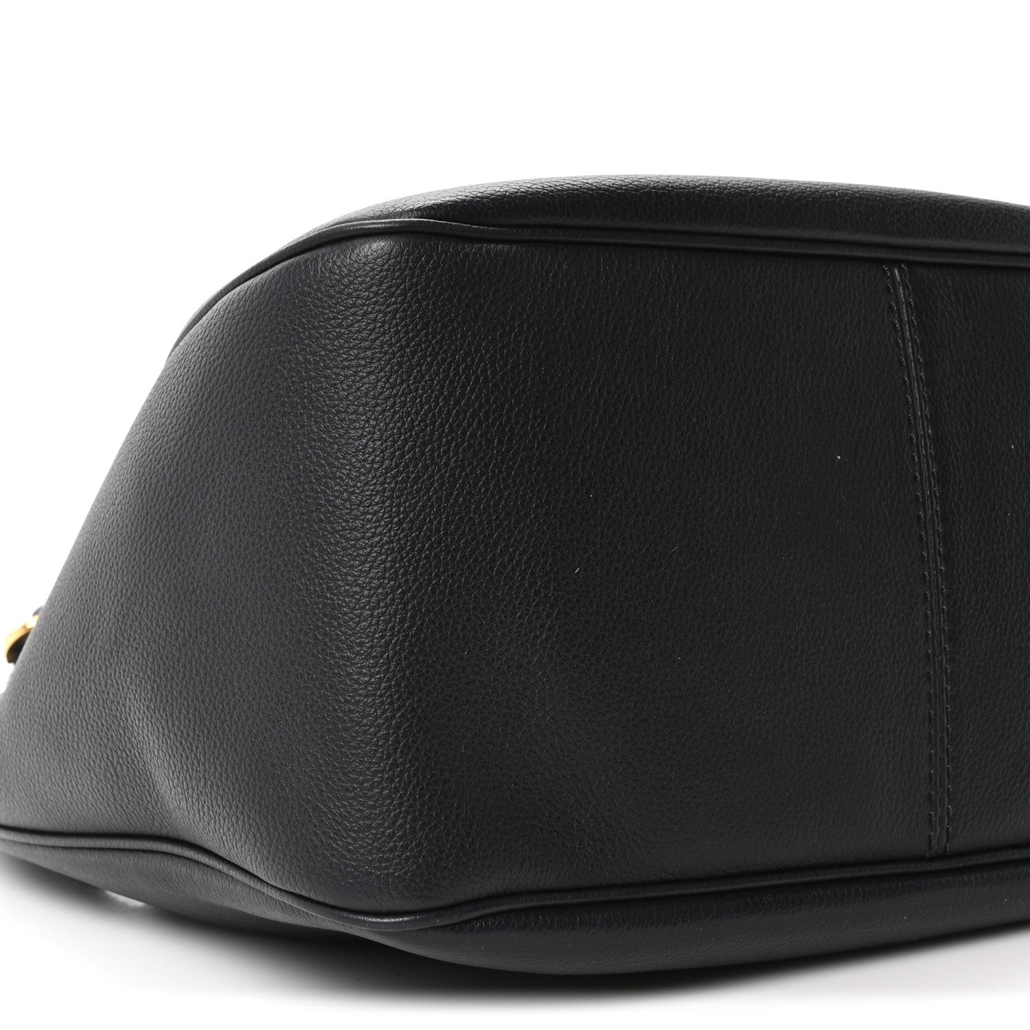 Versace Grained Calfskin La Medusa Bucket Bag Black 9 of 10