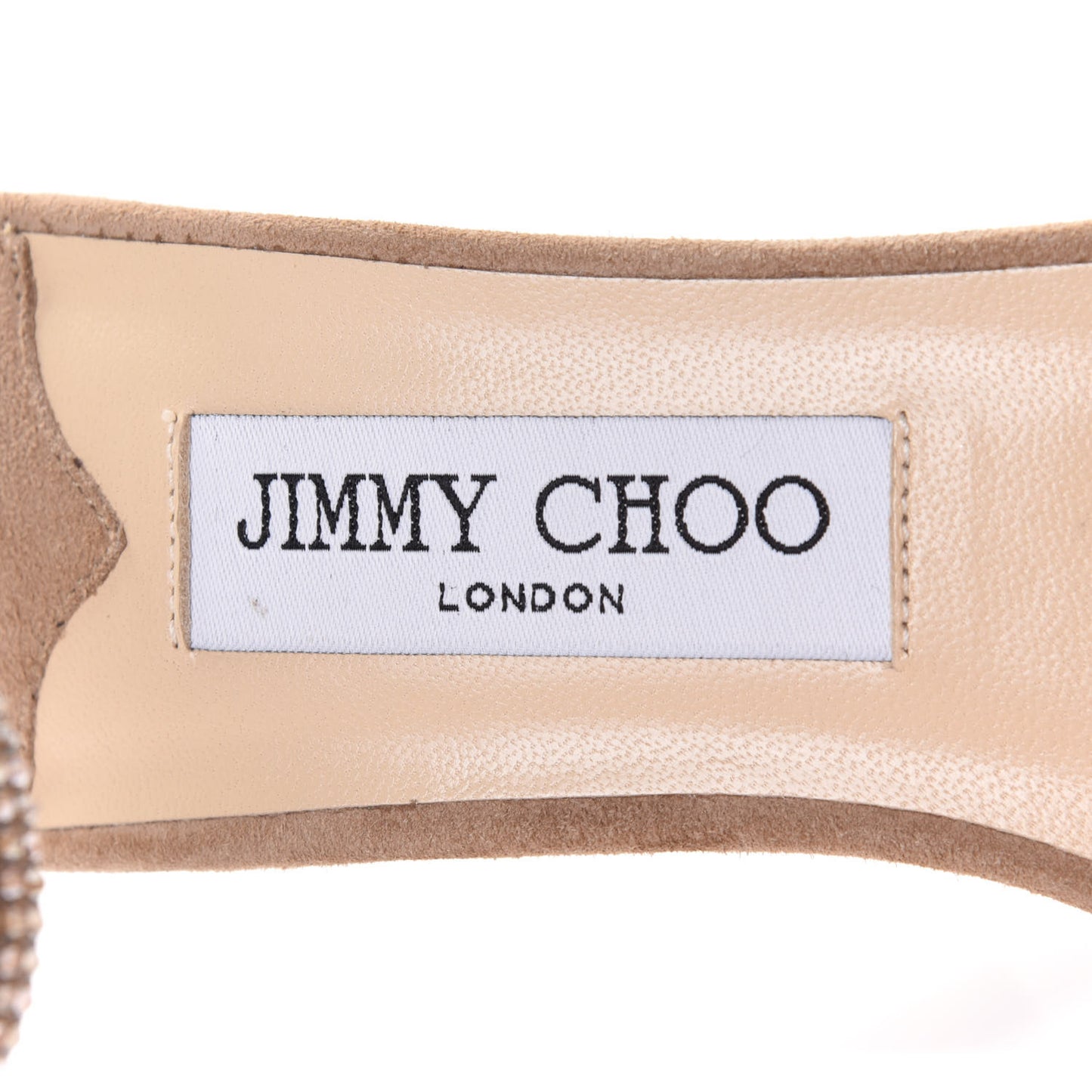 Suede Crystal Daisy 100 Sandal 38 Nude