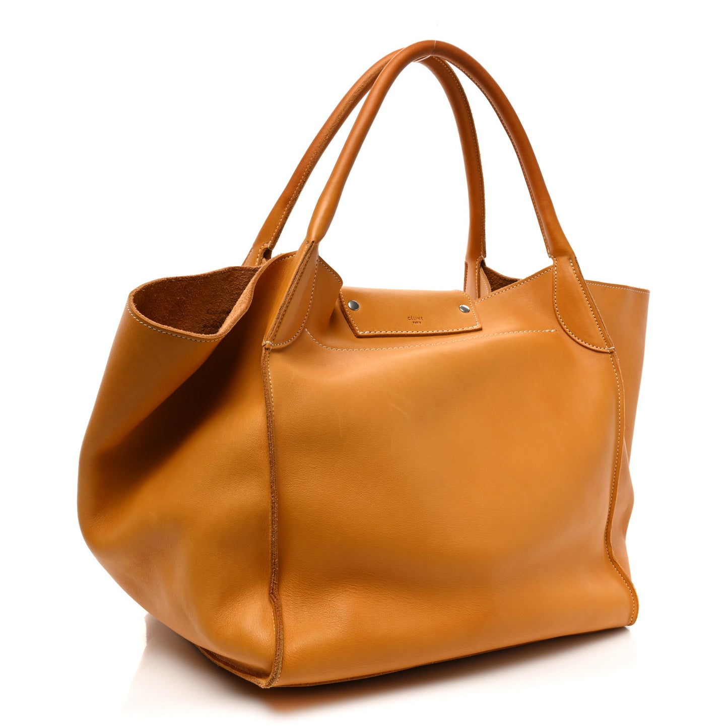Smooth Calfskin Medium Big Bag Dark Yellow