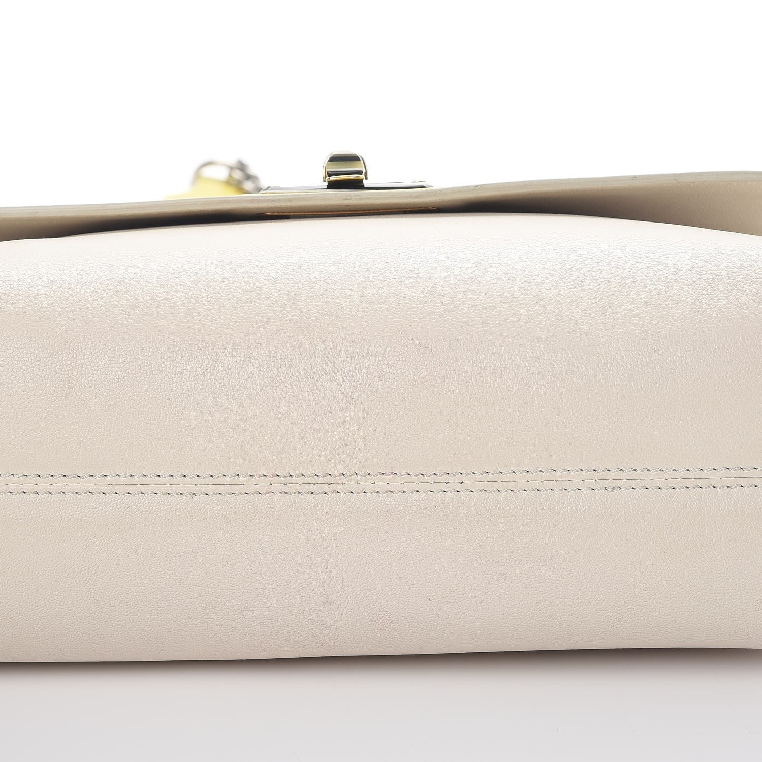 Lanvin Goatskin Happy Edgy Medium Jaune White 17 of 18