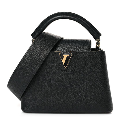 Louis Vuitton Taurillon Mini Capucines Black 1 of 8