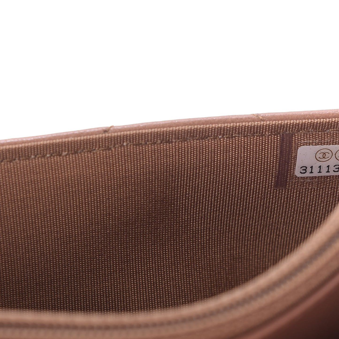 Lambskin Quilted 19 Wallet On Chain WOC Brown