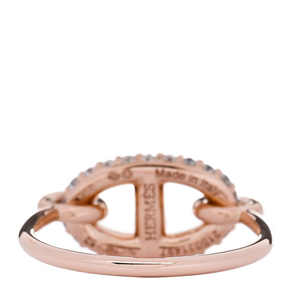 Hermes 18K Rose Gold Diamond Farandole Ring 52 6 3 of 5