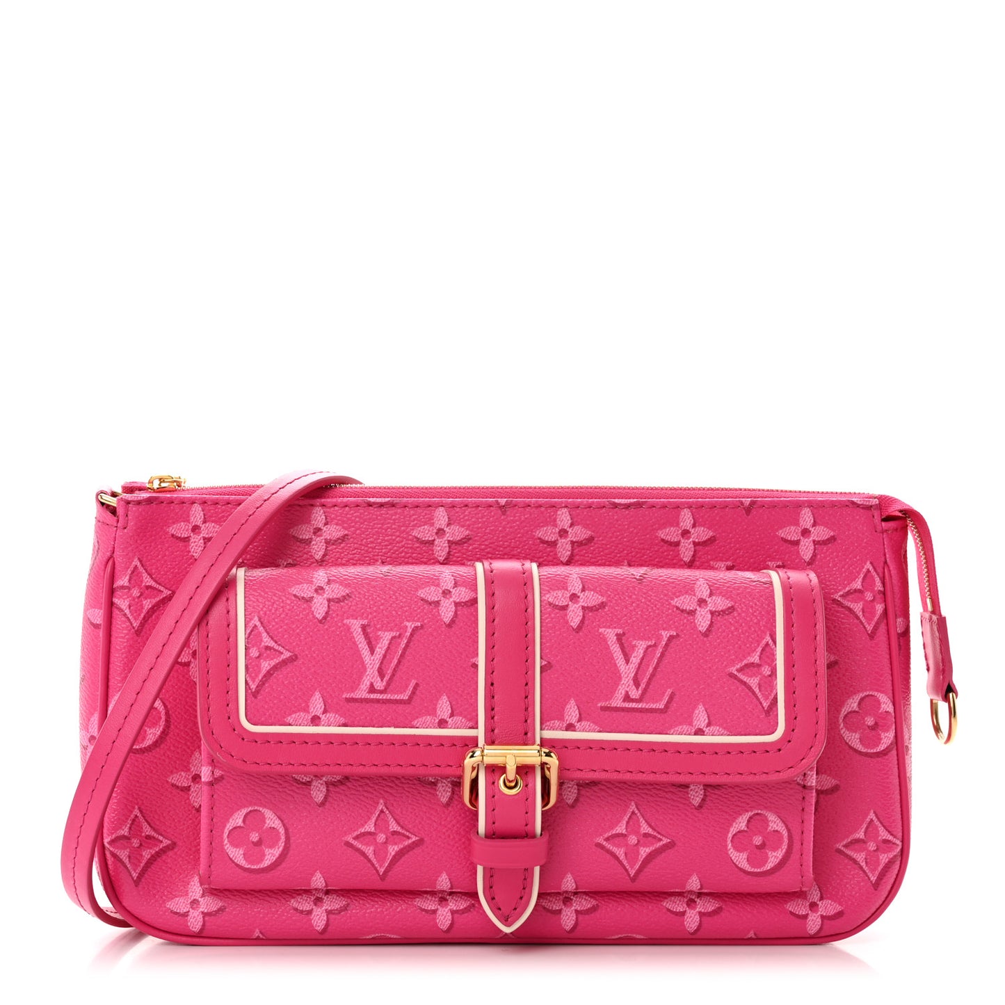 Monogram Fall For You Maxi Multi Pochette Accessories Fuchsia