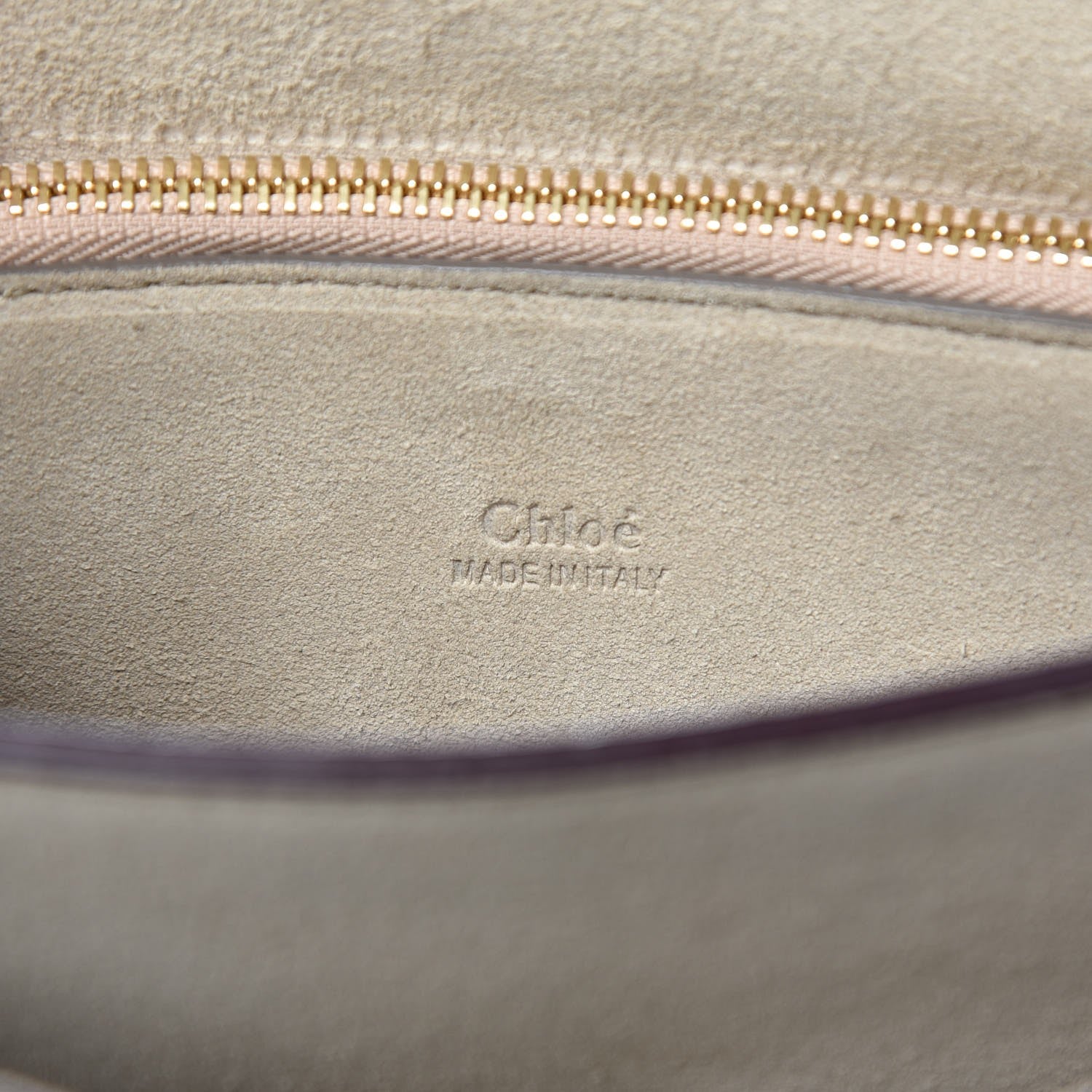 Chloe Calfskin Suede Medium Faye Shoulder Bag Plum Purple 7 of 10
