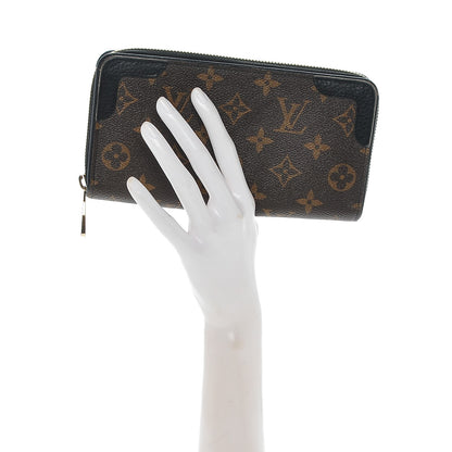 Louis Vuitton Monogram Zippy Retiro Wallet Black 2 of 6