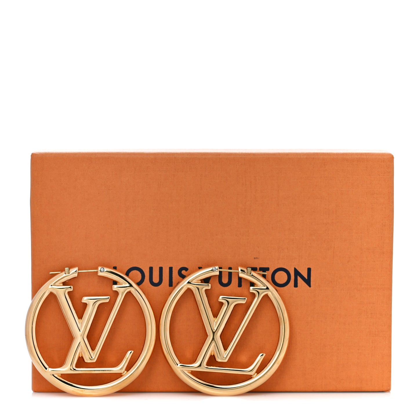 Metal Louise Hoop Earrings Gold
