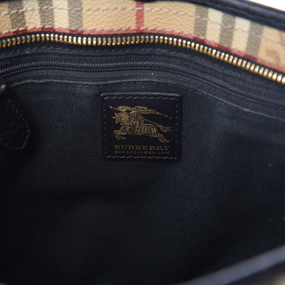 Burberry Haymarket Check Medium Regent Tote Black 6 of 17