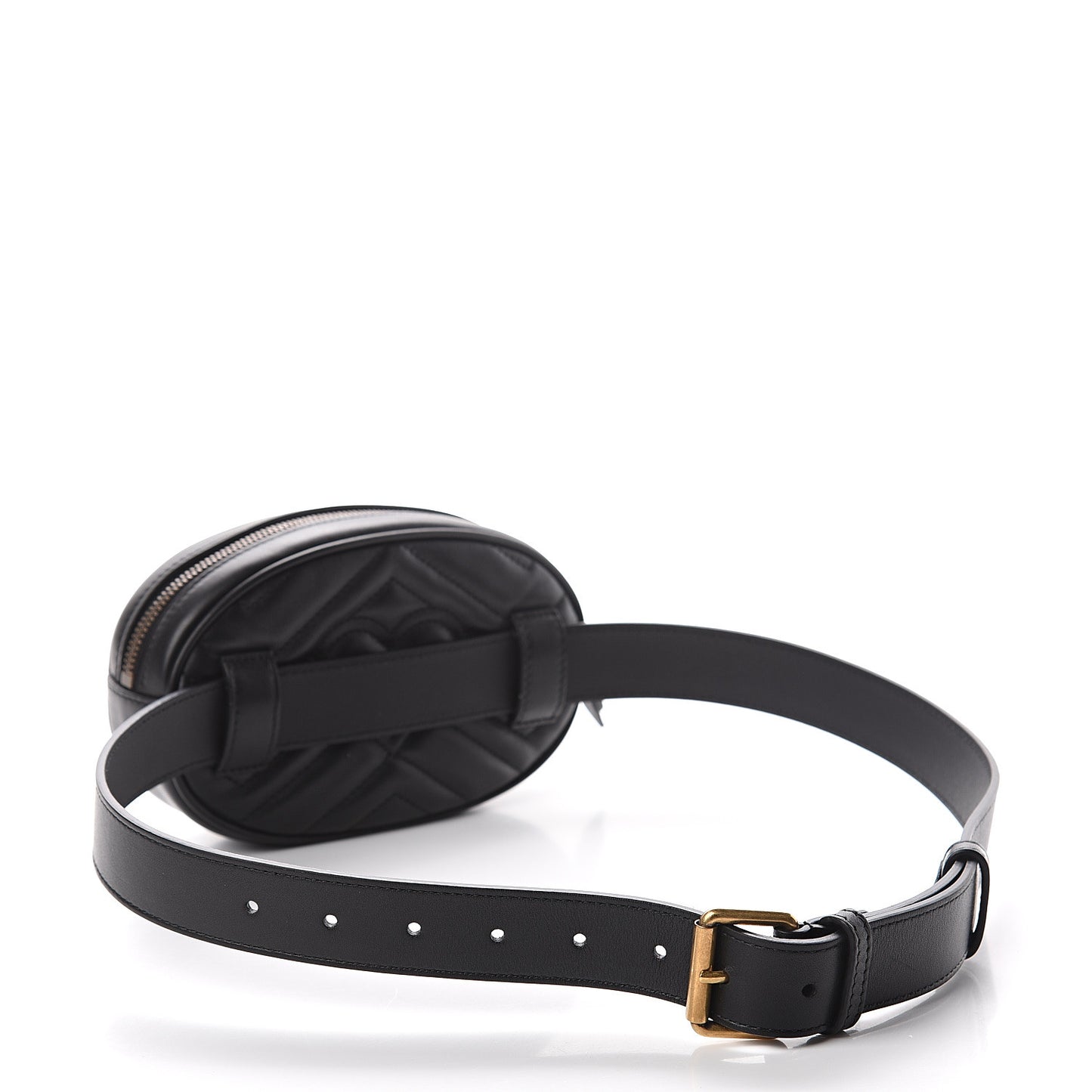 Calfskin Matelasse GG Marmont Belt Bag 85 34 Black