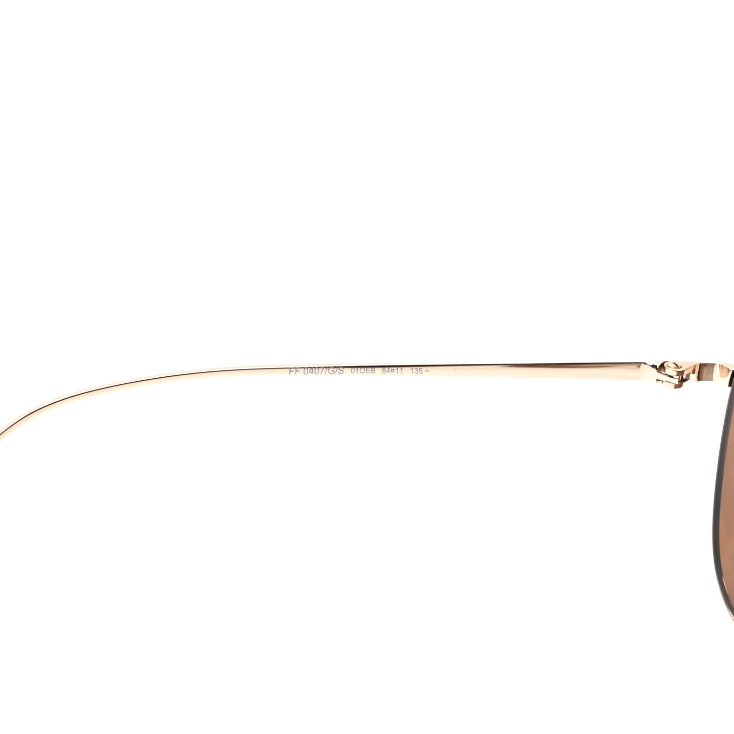 Fendi Metal Fendi Forever Aviator Sunglasses FF0407/G/S Gold 5 of 8