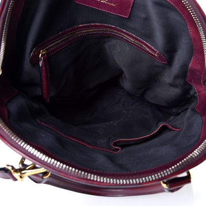 Burberry Prorsum Handpainted Tapestry Bloomsbury Burgundy 5 of 8