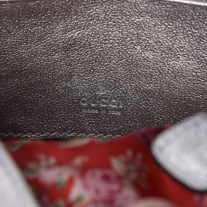 Gucci Laminated Nappa Web Trapuntata Mini GG Shoulder Bag Argento 5 of 10