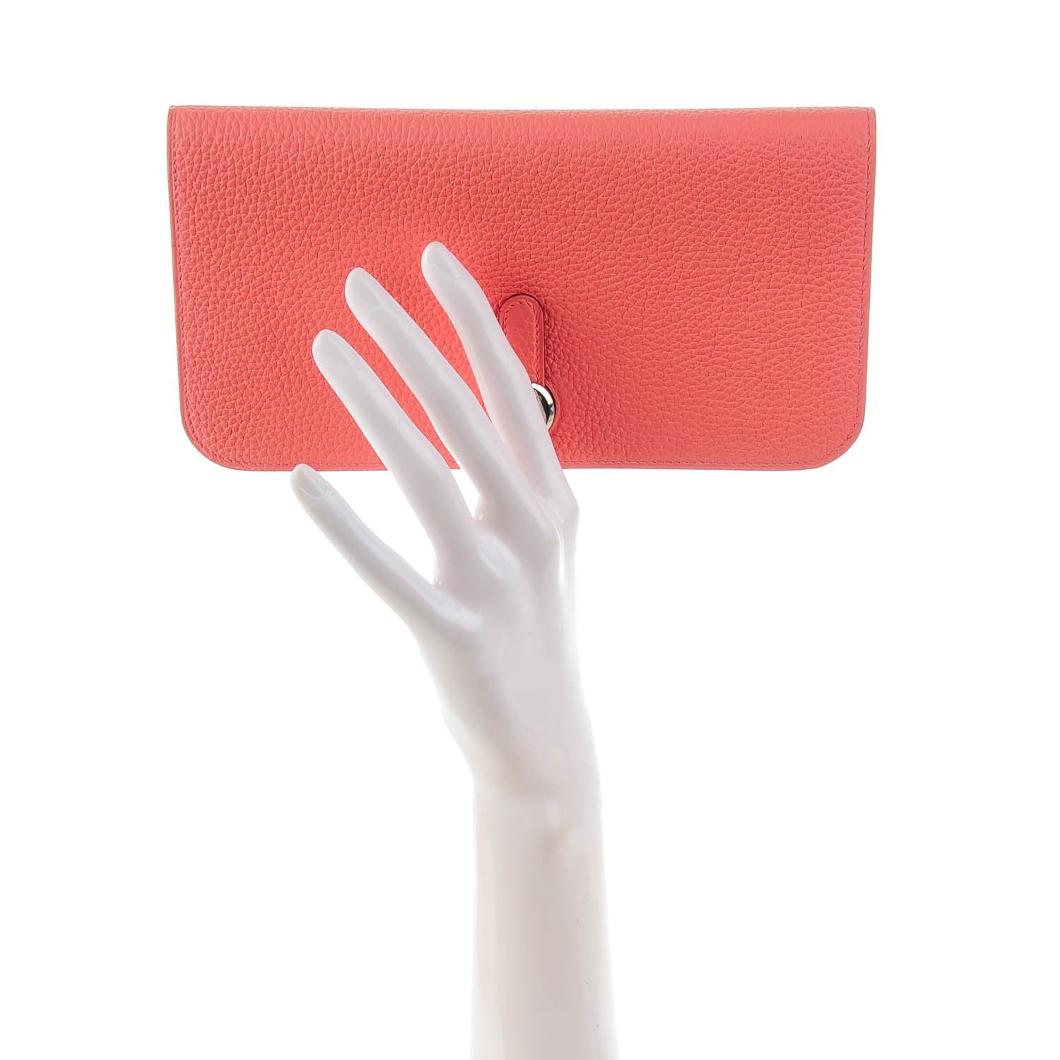 Hermes Togo Dogon Recto Verso Wallet Rose Candy 2 of 9