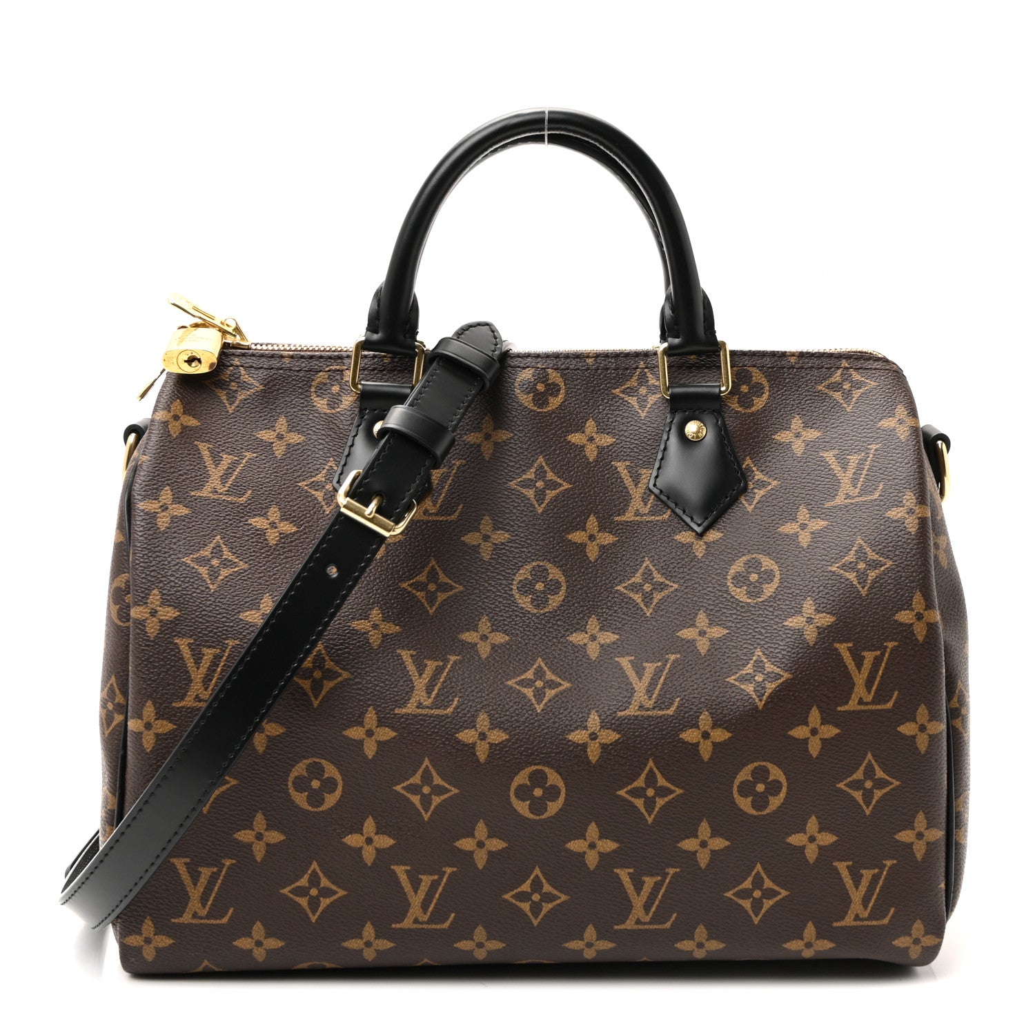 Louis Vuitton Monogram My World Tour Speedy Bandouliere 30 Black
