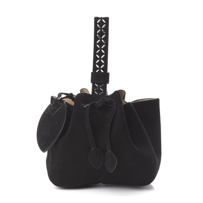 Alaia Suede Petal Embellished Rose-Marie 19 Bag Black 10 of 16