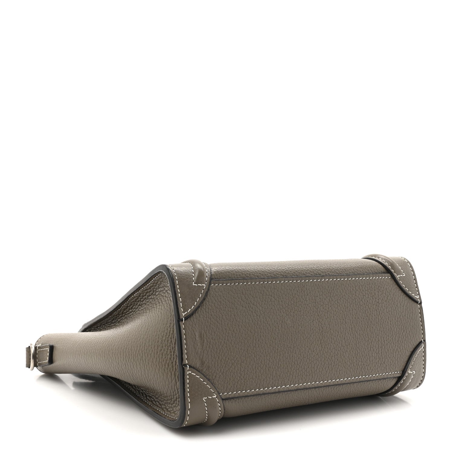 Celine Drummed Calfskin Nano Luggage Souris 4 of 15