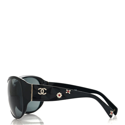 Chanel CC Crystal Sunglasses 5150-B Black 3 of 7