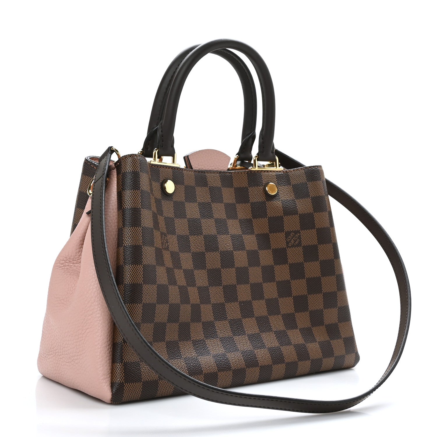 Louis Vuitton Damier Ebene Cuir Taurillon Brittany Magnolia 3 of 9