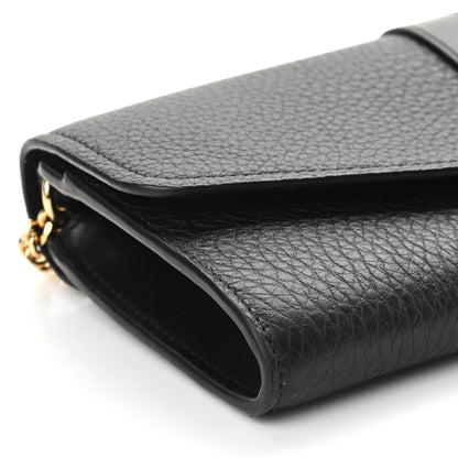 Chloe Shiny Grained Calfskin Aby Wallet on Chain Black 7 of 8
